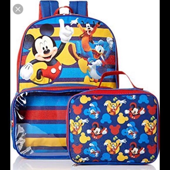 NEW Disney Mickey Mouse backpack and lunchbox set main image 8